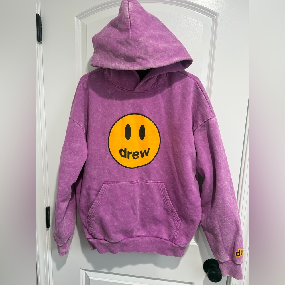 Drew House lavender  Hoodie and joggers with Yellow Logo